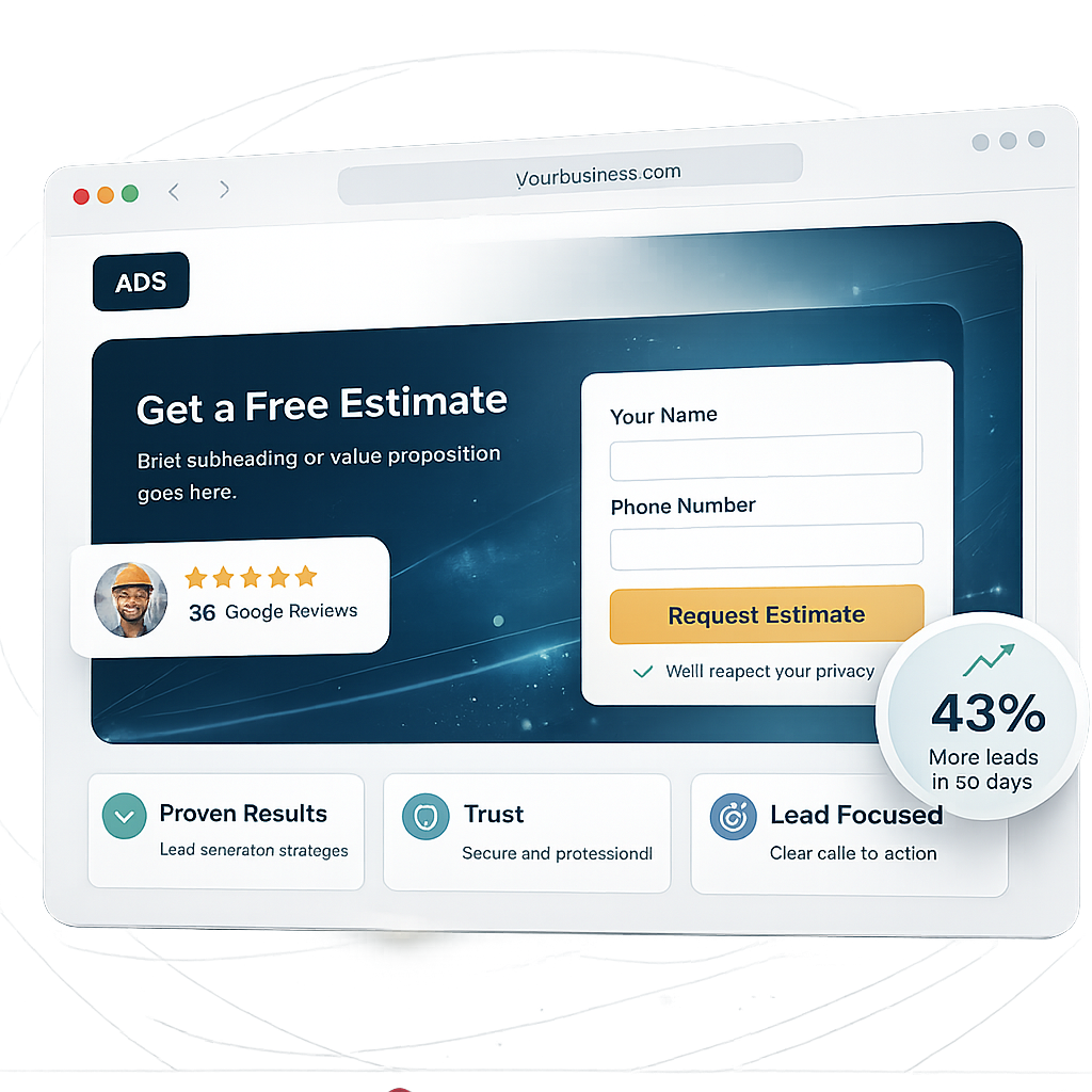 Example of a professional lead-generating website