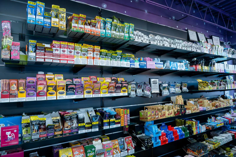 Premium retail shelves and product displays